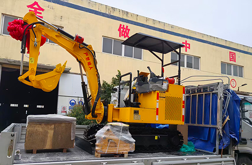 山东矿安机电自主研发生产的MWD2.0小型挖掘机成功发运云南